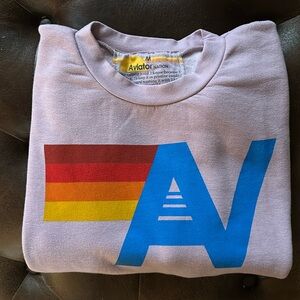 Brand new aviator nation, pink sweatshirt, logo size medium.